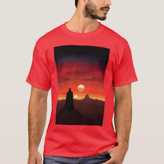 Vader Binary Sunset vintage retro T-Shirt