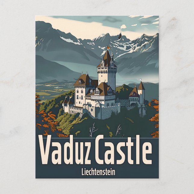 Vaduz Castle Liechtenstein Postkarte (Vorderseite)