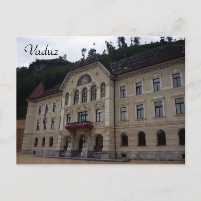 vaduz govt bldg postkarte (Vorderseite)