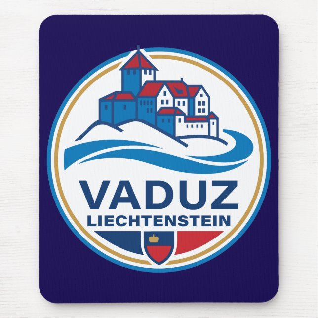 Vaduz Liechtenstein Europa Mousepad (Vorne)
