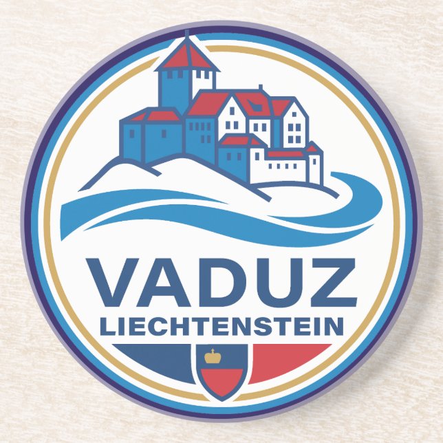 Vaduz Liechtenstein Europe Getränkeuntersetzer (Vorne)