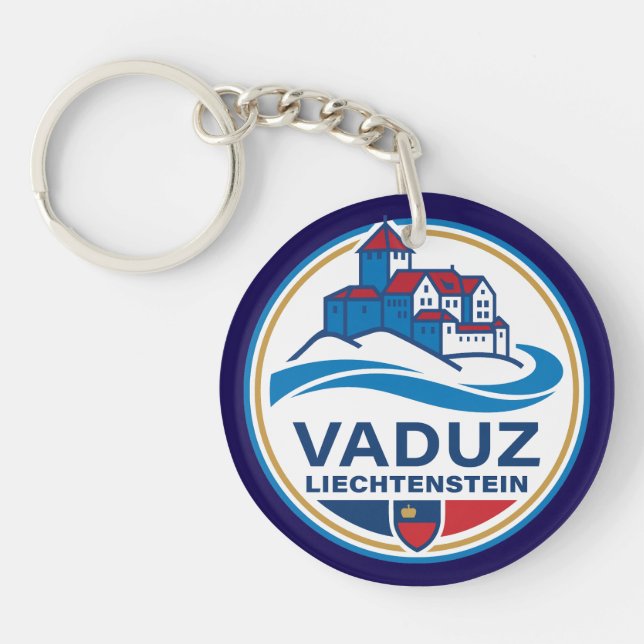 Vaduz Liechtenstein Europe Schlüsselanhänger (Vorderseite)