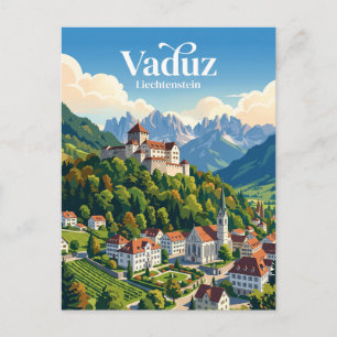 Vaduz, Liechtenstein Postkarte