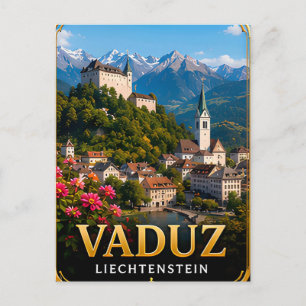📍 Vaduz Liechtenstein Reise Souvenir Für Reisende Postkarte