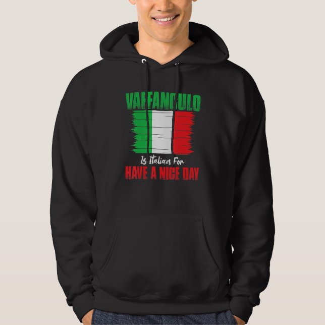 Vaffanculo Is Italian For Have A Nice Day Hoodie (Vorderseite)