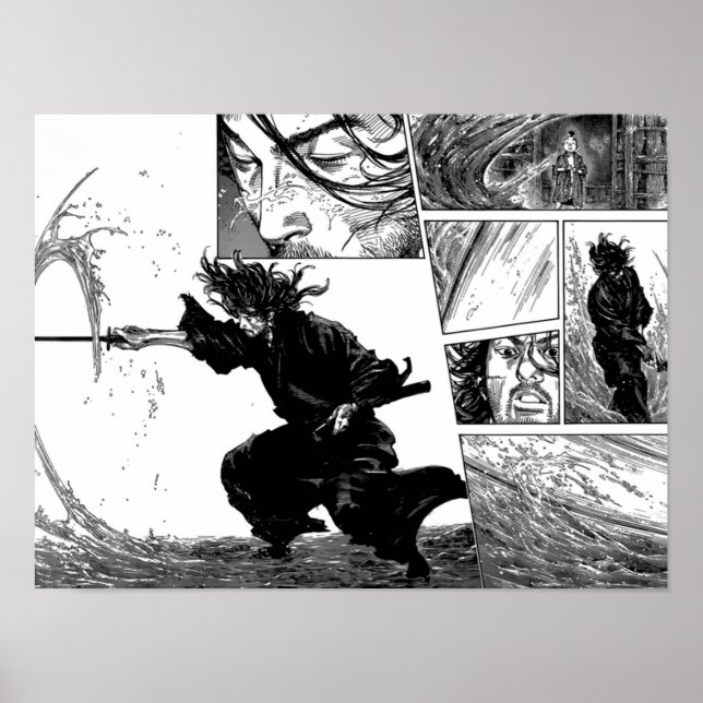 Vagabond Manga Panel Poster (Vorne)