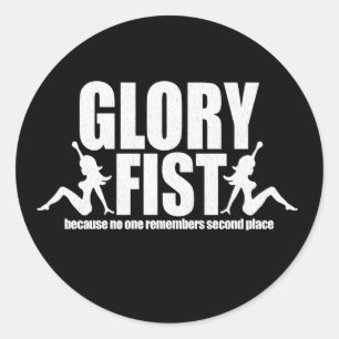 Vagabund-Briefmarken-Aufkleber! Runder Aufkleber