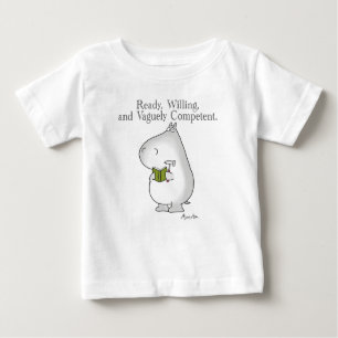 Vage kompetent Hippo von Sandra Boynton Baby T-shirt