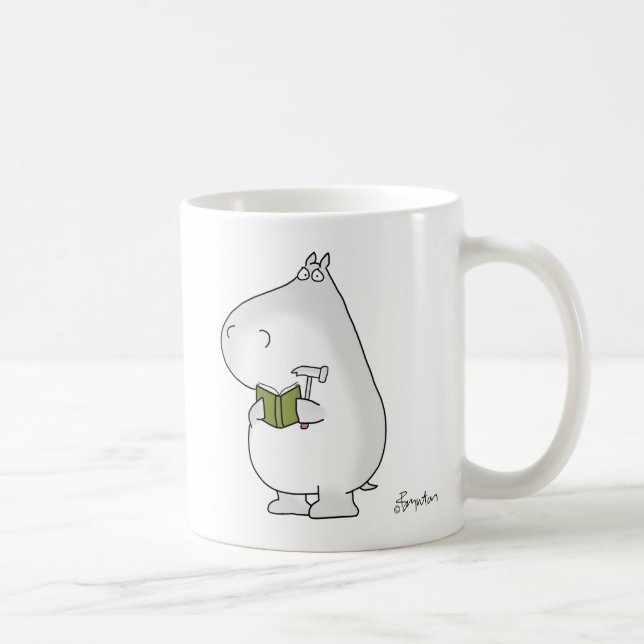 Vage kompetent Hippo von Sandra Boynton Kaffeetasse (Rechts)