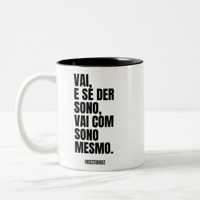 Vai com sono mesmo zweifarbige tasse (Links)