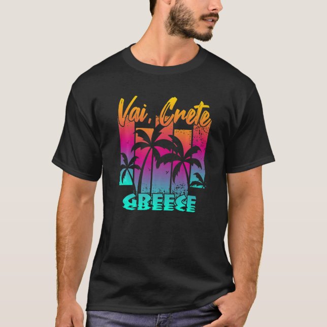 Vai Crete Creece T-Shirt (Vorderseite)