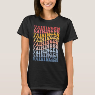 Vaihingen City Groovy Retro T-Shirt