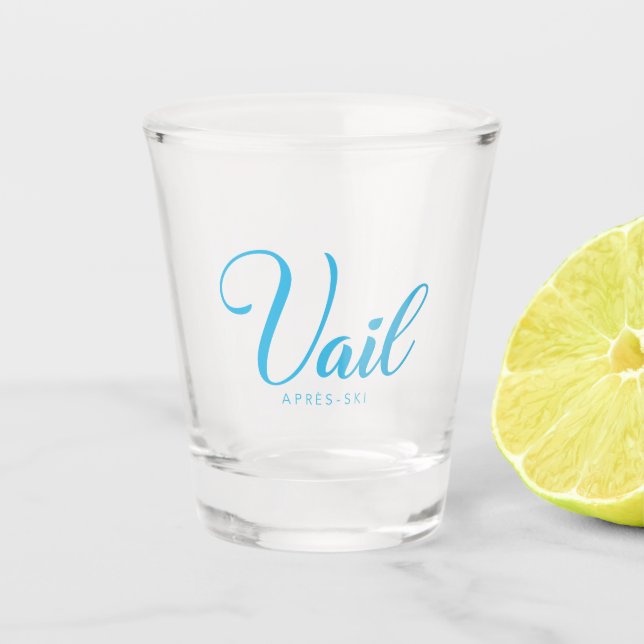 VAIL Apres-Ski Schnapsglas (Vorderseite)