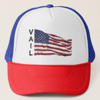 Vail Colorado Berg Patriotische Amerikanische Flag