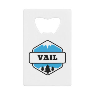 Vail, Colorado Berg und Ski Geldbeutel Flaschenöffner