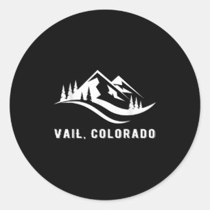 Vail Colorado Bergsee-Zauber im Val Piora Runder Aufkleber