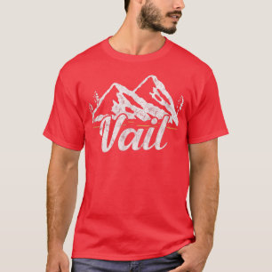 Vail Colorado Bergsee-Zauber Skifahren Snowboarden T-Shirt