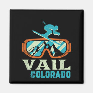 Vail Colorado Bergsee-Zauber Vintages Langlaufen u Magnet