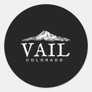 Vail Colorado Bergstadt Runder Aufkleber