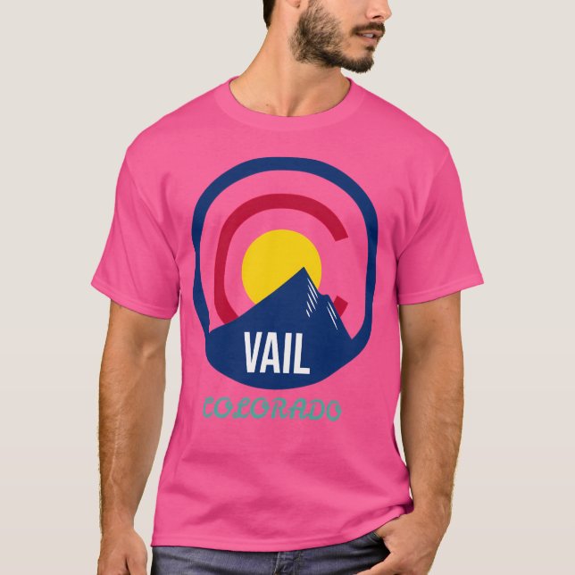 Vail Colorado Flag Active T-Shirt (Vorderseite)