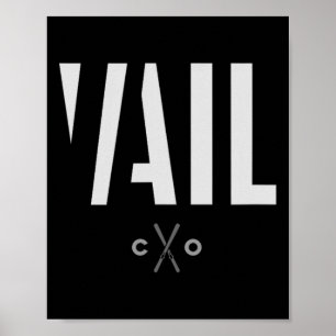 Vail Colorado Grafik-Ski Poster
