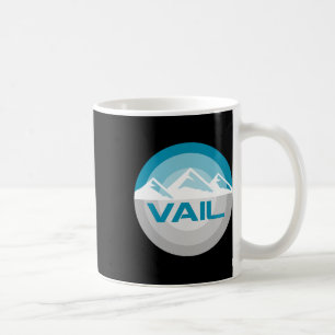 Vail Colorado Grafik Vintage Snowboarden Skifahren Kaffeetasse