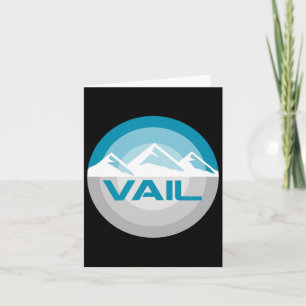 Vail Colorado Grafik Vintage Snowboarden Skifahren Karte