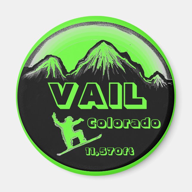 Vail Colorado - Kunstmagnet Magnet (Vorne)