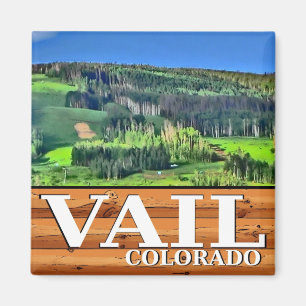 Vail Colorado landschaftlicher rustikaler Signalma Magnet
