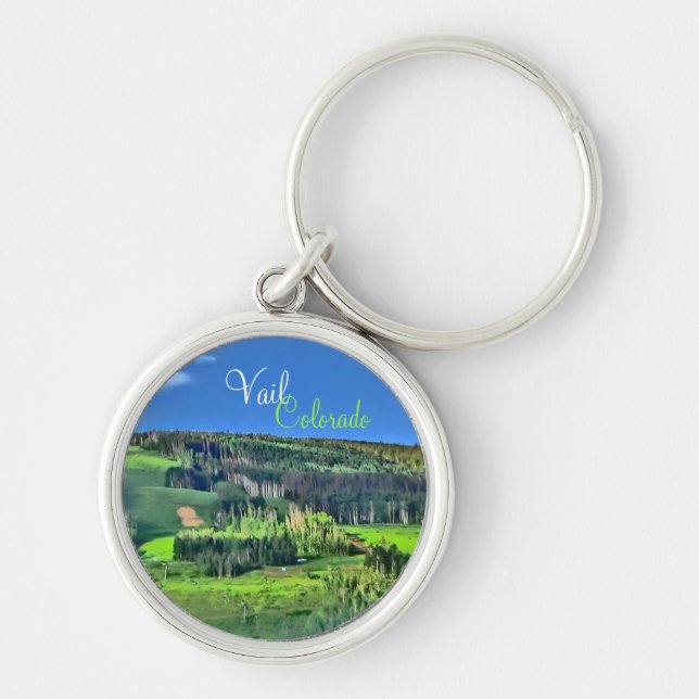 Vail Colorado landschaftlicher Schlüsselanhänger (Vorne)