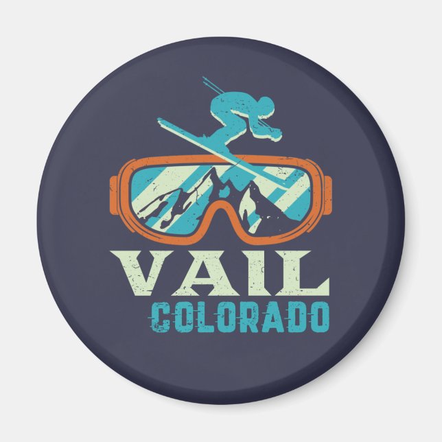 Vail Colorado Langlauf Snowboarden Magnet (Vorne)
