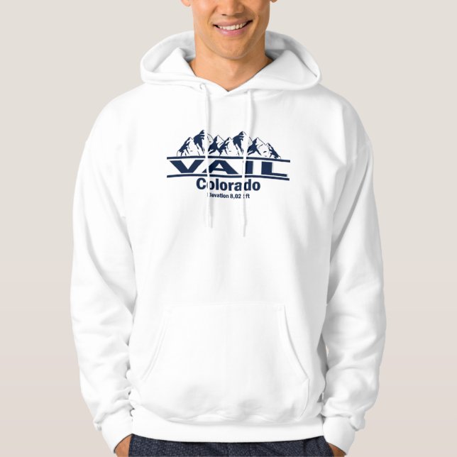 Vail Colorado mit den Rocky Mountains Hoodie (Vorderseite)