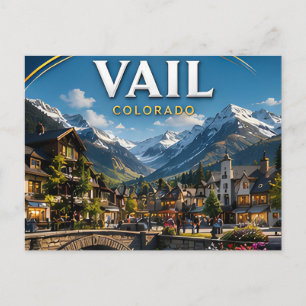 Vail Colorado Mountain Village Scenic Postkarte
