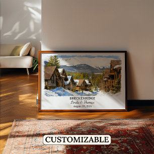 Vail Colorado Poster, Aquarell, Maßanfertigung Poster
