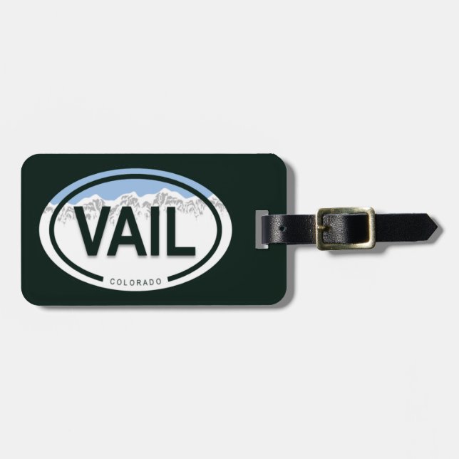 Vail Colorado Rocky Mountain Gepäck Gepäckanhänger (Vorderseite horizontal)