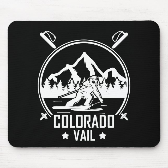 Vail Colorado Ski Mousepad (Vorne)