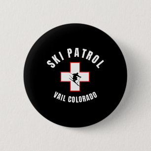 Vail Colorado Ski Patrol Button