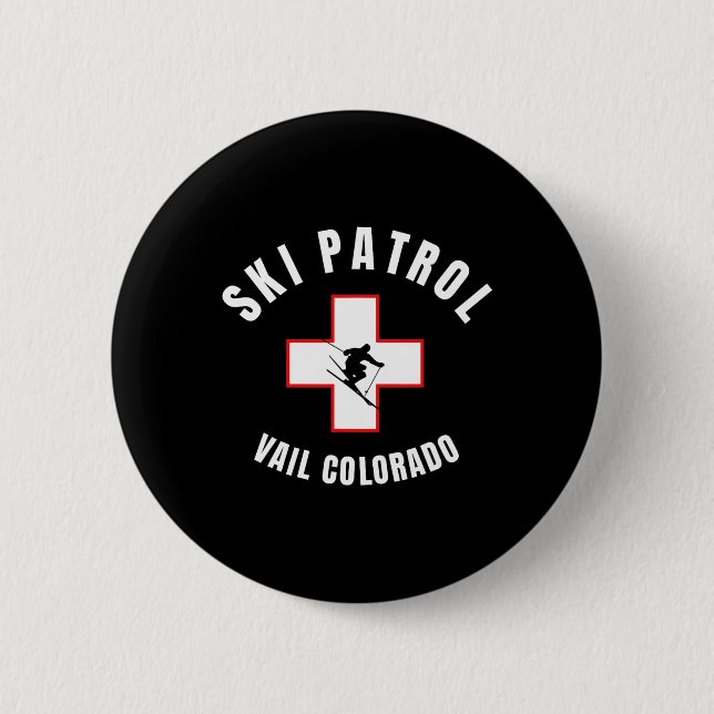 Vail Colorado Ski Patrol Button (Vorderseite)