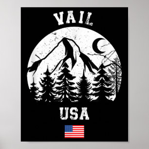 Vail Colorado Ski Resort Alpin Skifahren American Poster