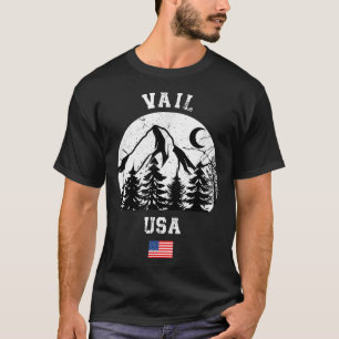 Vail Colorado Ski Resort Alpin Skifahren American T-Shirt