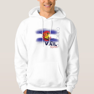 Vail Colorado Skiaufzug-Flagge Hoodie