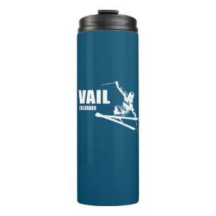 Vail Colorado Skier Thermosbecher