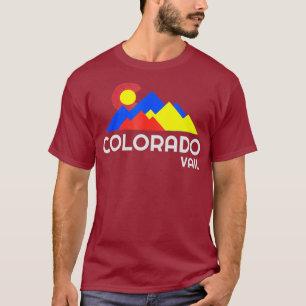 Vail Colorado Skifahren - Geschenke Männer Frauen  T-Shirt