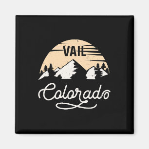Vail Colorado Skifahren im Shirt Skigebiet Berge S Magnet