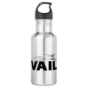 Vail Colorado Skispringer Edelstahlflasche