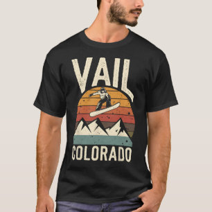 Vail Colorado Snowboard Vintage Snowboarding Berg T-Shirt