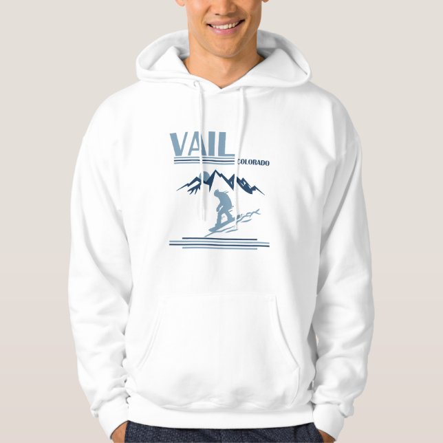 Vail Colorado Snowboarden Hoodie (Vorderseite)