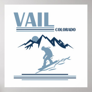 Vail Colorado Snowboardfahren Poster
