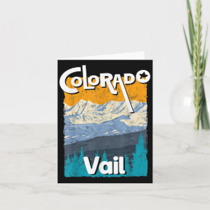 Vail Colorado Staat Rocky Mountains T-Shirt S Karte