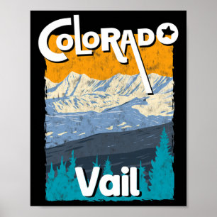 Vail Colorado Staat Rocky Mountains T-Shirt S Poster